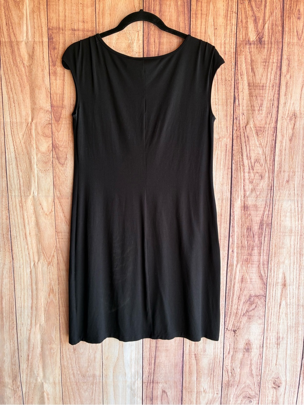 Chicos Dress Black Sleeveless Pullover Round Neck Casual Dress Size Medium (1) - Picture 3 of 6